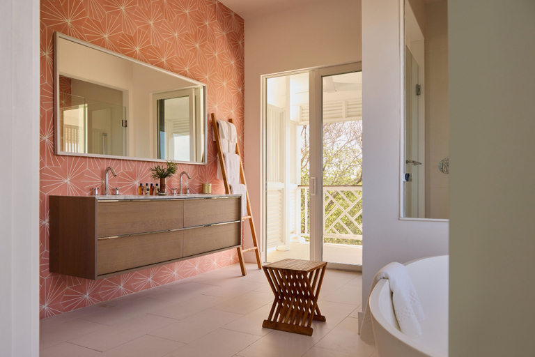 Bathroom, Private Pool Villa at Coral Sands Steps to Pink Sand Beach & Resort Amenities