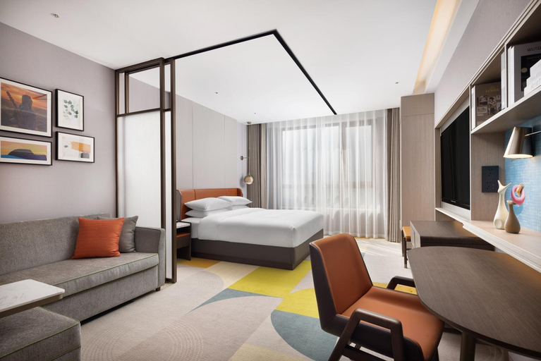 Bedroom, Home2 Suite by Hilton Ya'an Lushan, Ya'an