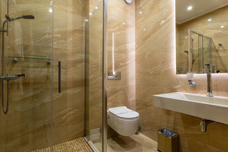 Bathroom 4, MARION SPA Hotel & Spa - RENOVATION - Rooms, SPA area, Swimming pool, Reception, Restaurant, Lounge , Nadvirnians'kyi