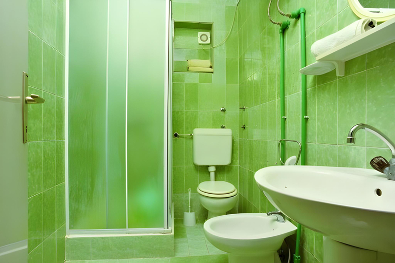 Bathroom, Apartments Lenka - One Bedroom Apartment with Balcony and garden View A2, Sutivan