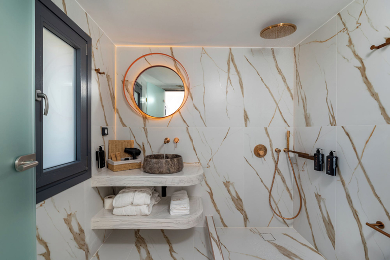 Bathroom 5, Mperes Villas, South Aegean