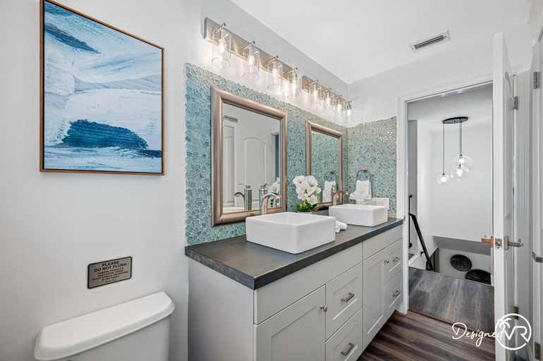 Bathroom 4, Luxury Retreat: Pool, Games, Basketball & More!, Pinellas