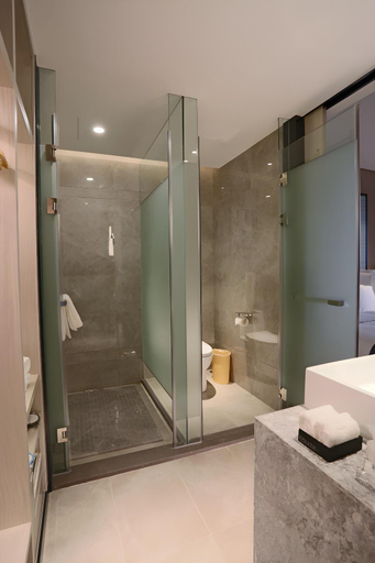 Bathroom 2, Echarm Hotel Wuhan Optics Valley Software Park Juran Home, Wuhan