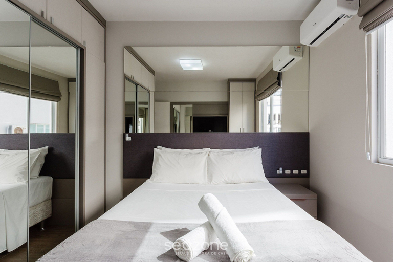 Bedroom, Apt w/ Barbecue Close to the Beach - Ceg0202, Florianopolis