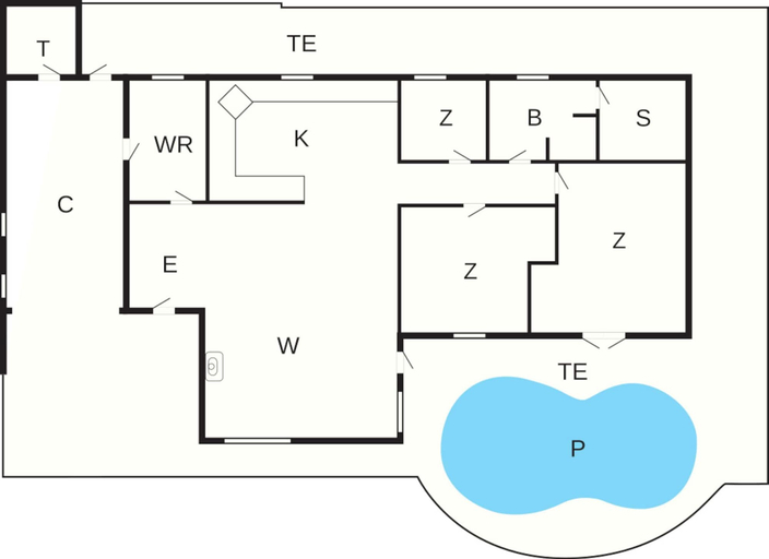 Floor plan, Pool & Sauna Retreat Trend - By Traum Ferienwohnungen, Vesthimmerland