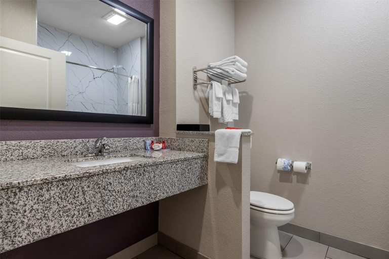 Bathroom 5, SureStay Plus Hotel by Best Western Ada, Pontotoc
