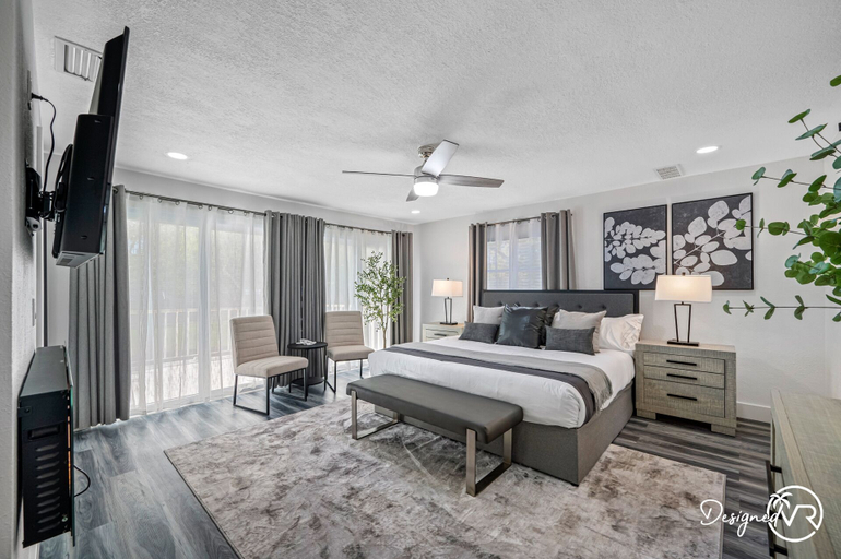 Bedroom 3, Luxury Retreat: Pool, Games, Basketball & More!, Pinellas