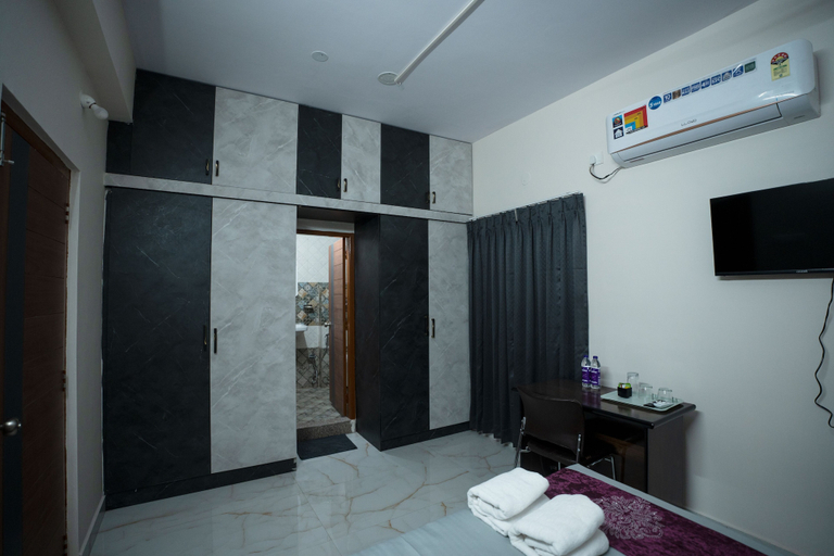 Bedroom 3, Yellow Bells Serviced Apartments Hitech City, Hyderabad