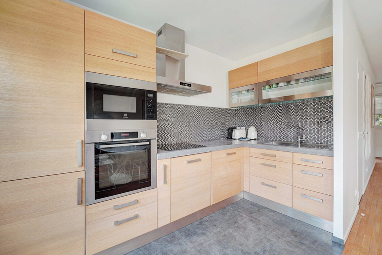 Private kitchen, Apt Cosy - Ac-1ch/4p - Suresnes/parc du Chateau, Hauts-de-Seine