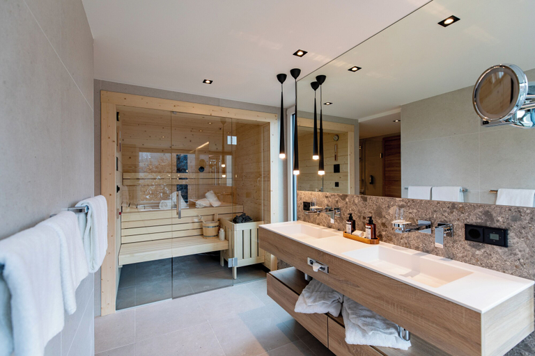 Bathroom, Pfalzblick Wald Spa Resort, Südwestpfalz