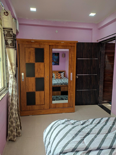 Bedroom 2, One BHK Service Apartment 301, Pune