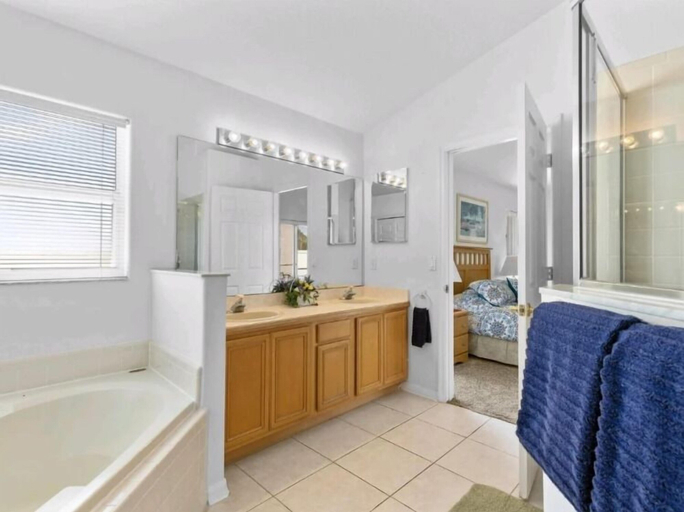 Bathroom 3, Sunny Private Pool & Spa & Fenced Yard. Nr Parks, Osceola
