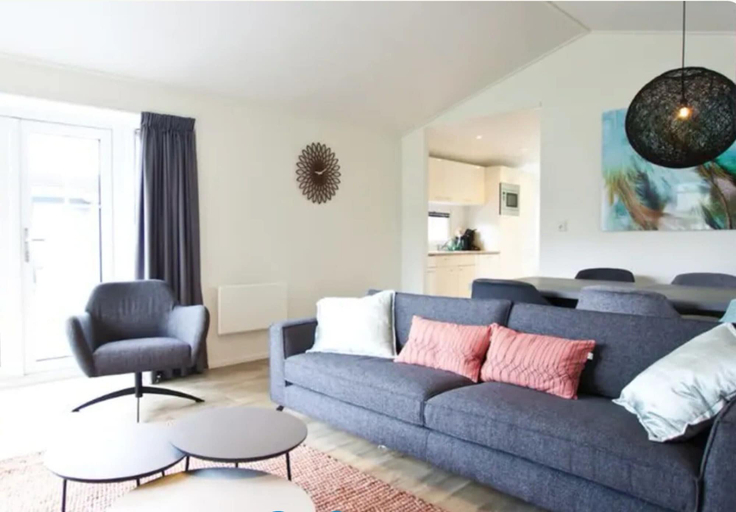 Living room, Nice Chalet in a Holiday Park, Arnhem