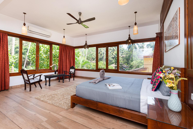 Bedroom 3, Opulent Bali Style Villa in Goa Phase 11, North Goa