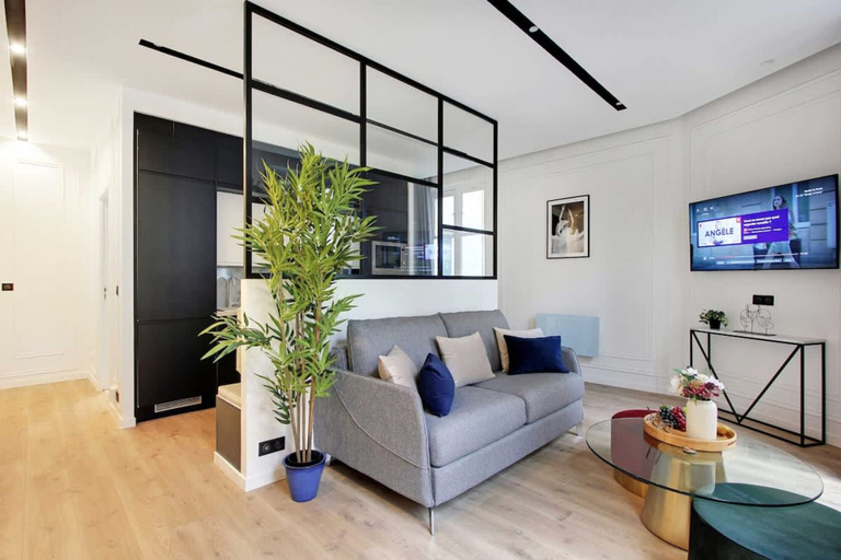 Living area 2, Superb apartment with AC - Center of Paris, Paris