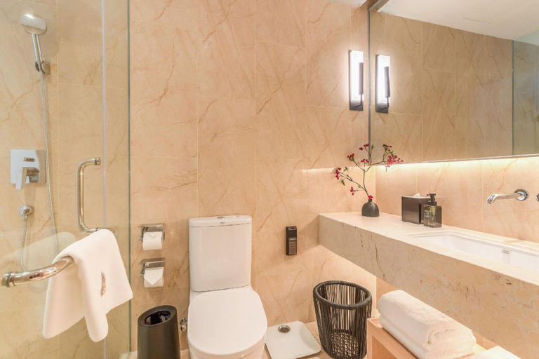 Bathroom, Rezen Hotel Jingyuan Chengdu, Chengdu