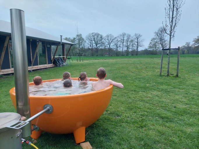 Pool, Luxury Lodge in Twente With Meadow Views, Haaksbergen