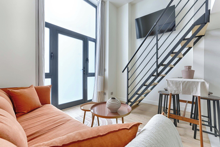 Living area 3, Charming AC Duplex - Bastille Le Marais, Paris