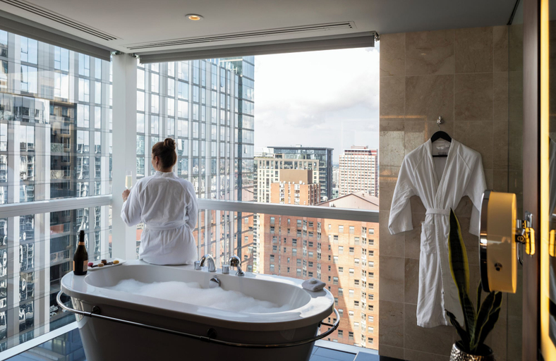 Bathroom 4, Sofitel Chicago Magnificent Mile, Cook