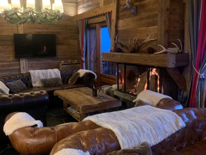 Room 3, Luxueux Chalet Baron Meg ve vue Jaccuzi Pour 12, Haute-Savoie