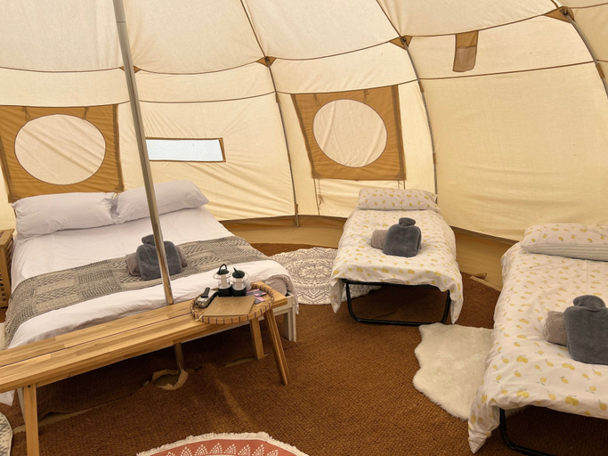 Bedroom 3, Beautiful Bell Tent Stay, Vale of Glamorgan