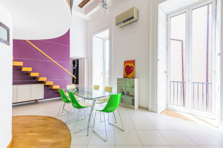Living area 3, Design Studio Duplex at National Museum, Napoli