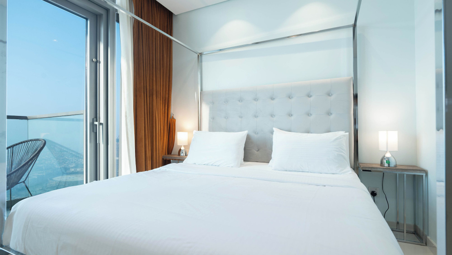 Bedroom 5, Rooftop pool-2BR Apartment Near Downtown, Dubai