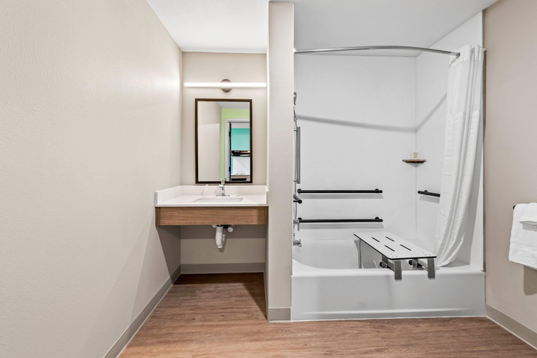 Bathroom 4, Echo Suites Extended Stay Reno, Washoe