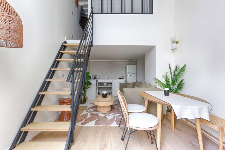 Interior, Beautiful AC Duplex Bastille Le Marais, Paris