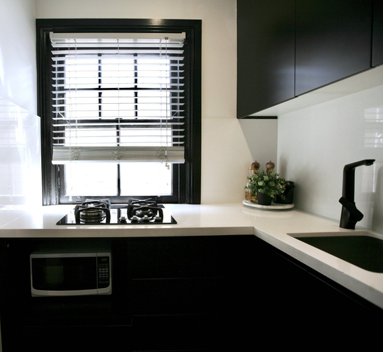 Private kitchen, Lux Quiet Apartment in Potts Point, Sydney
