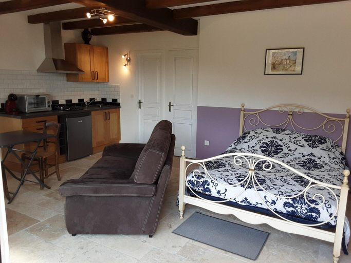 Bedroom 3, Stone House in France with Pool Vineyards, Ardèche