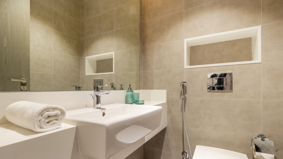 Bathroom, Manzil - Stunning 1BR with Lagoon Access, Dubai
