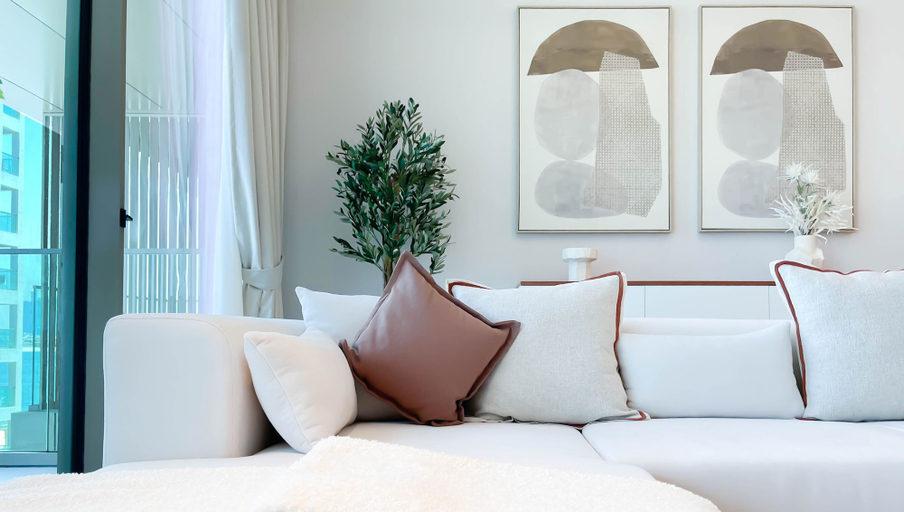 Bedroom 3, Luxury Beachfront 1BR on Palm Jumeirah & Balcony, Dubai