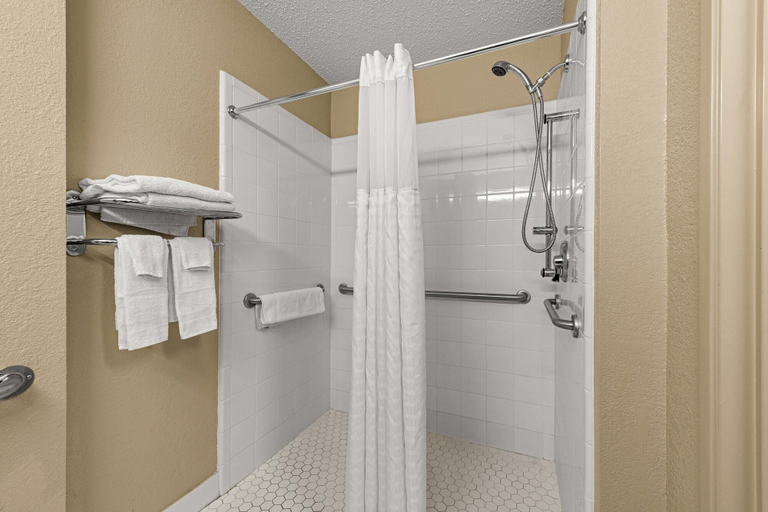 Bathroom 5, Suburban Studios Winston-Salem near Hanes Mall, Forsyth