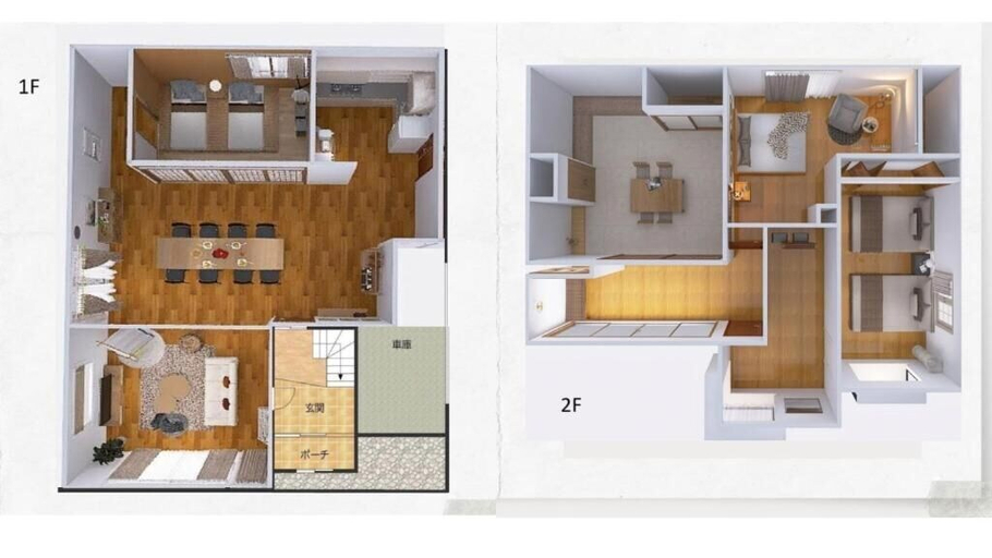 Room 4, Nakamachi House, Biei