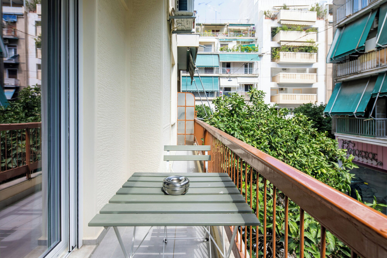 Balcony 4, Astrea 1- Bedroom Apartment in Athens, Attica