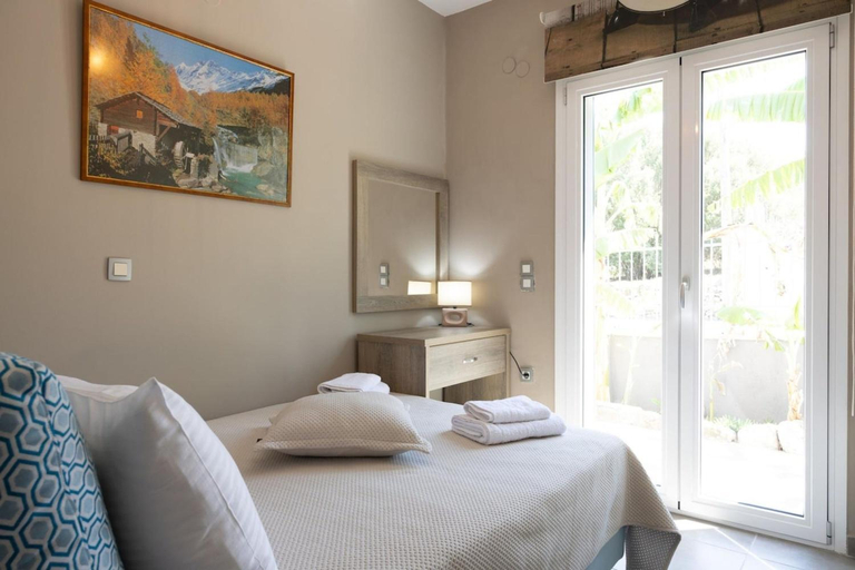 Bedroom 3, Tselepis Villa at Lakithra, Ionian Islands