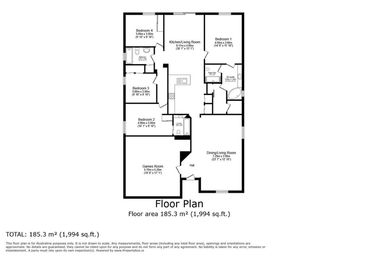 Floor plan, Emerald Island Retreat Near Parks, Osceola