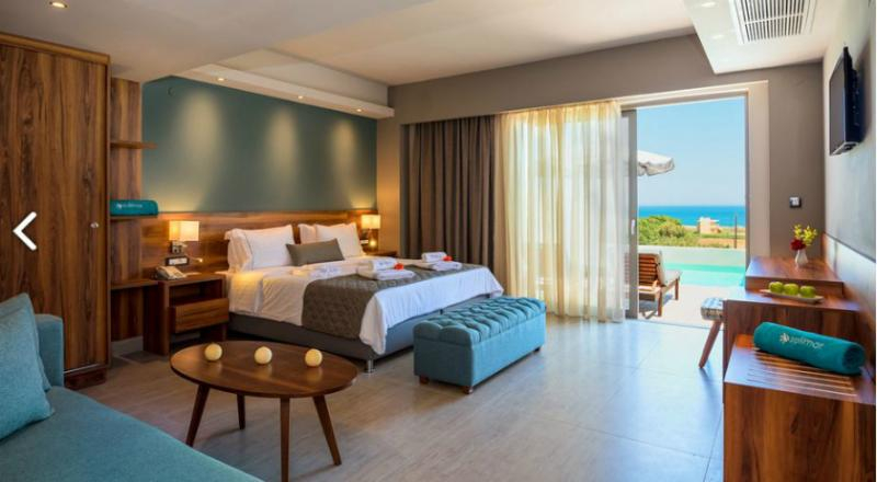 Bedroom 3, Solimar Aquamarine Resort, Crete