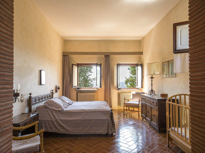Bedroom 2, Farmhouse in Castelfiorentino with Pool, Florence