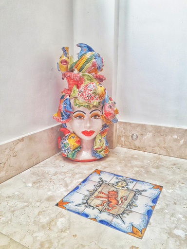 Bathroom 5, Hotel Le Chevalier, Messina
