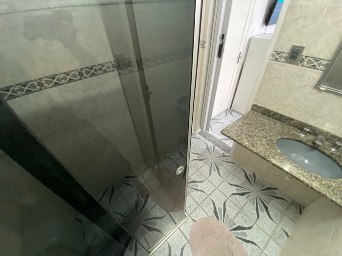 Bathroom 4, Suítes - Pé na areia Praia do forte, São Vicente