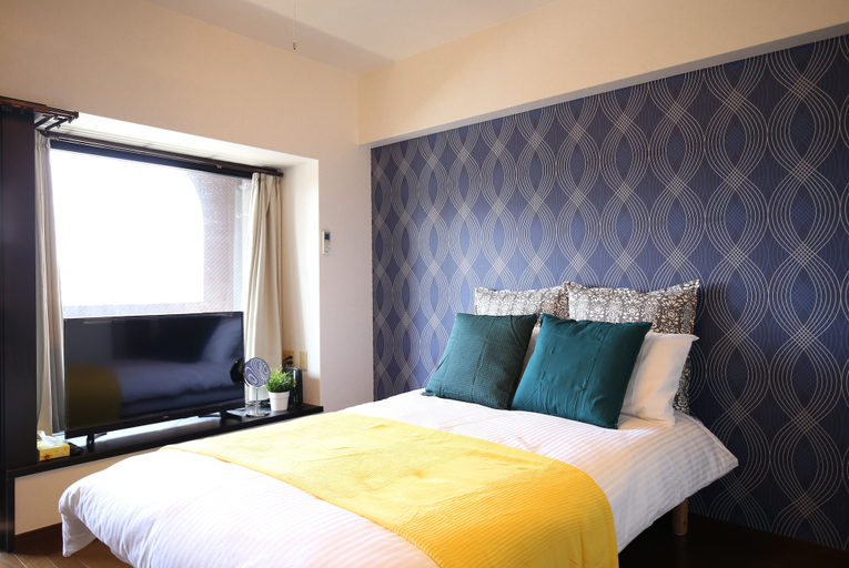 Bedroom 1, Sumiyoshi apartment, Fukuoka