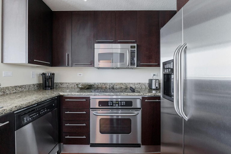Private kitchen, Miami Beachfront Oceanview Condo, Miami-Dade