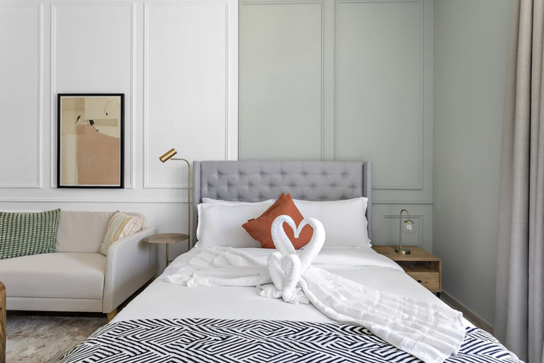 Bedroom 3, Silkhaus New Modern Studio in JVC Gym and Pool, Dubai