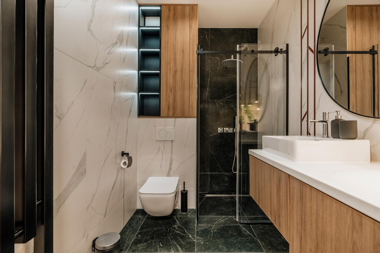 Bathroom, Granaria Apartments - LoftAffair, Gdańsk City