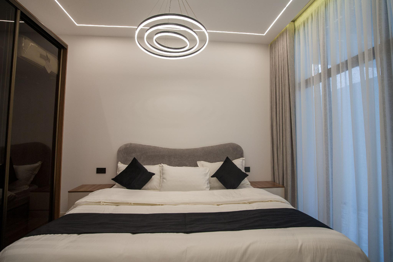 Bedroom 2, Elite Two-Bedroom Apt AlRimal-7, Riyadh