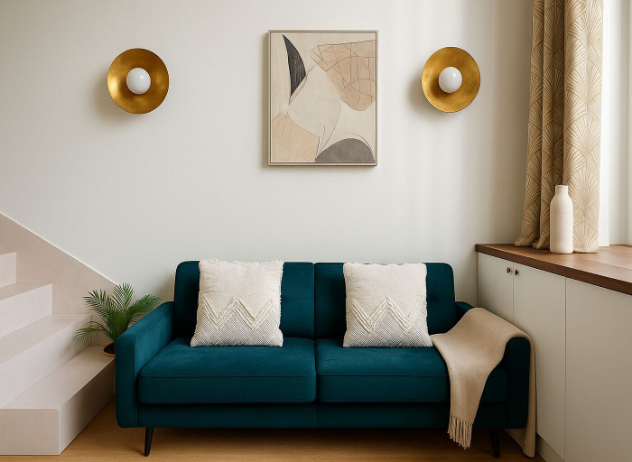 Living area 4, Studio moderne a Opera, Paris