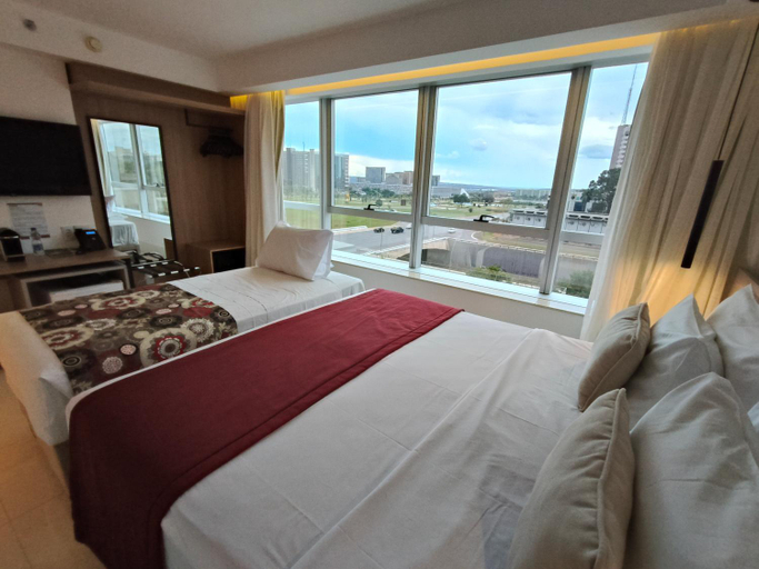 Bedroom 3, Raridade!! Flat Particular de Alto Padrao em Hotel Novissimo - Cama King Size e Cama de Solteiro - L, Brasília