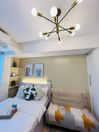 Bedroom 2, New Cozy Studio Unit in Azure North Pampanga with Pool View, San Fernando City